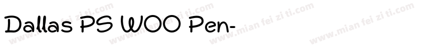 Dallas PS W00 Pen字体转换
